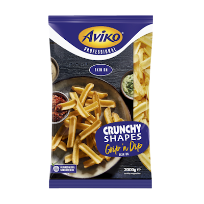 Aviko Grip 'n Dip Skin on 2kg pakaste