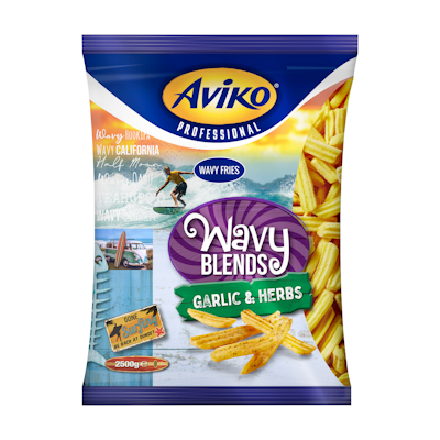 Aviko Wavy Blends Garlic Herbs 2,5kg pakaste