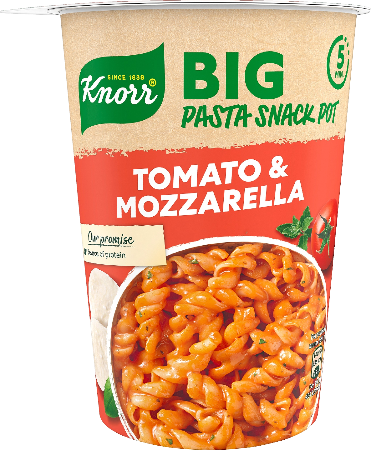 Knorr Snack Pot BIG Tomato Mozzarella 93g | K-Ruoka Verkkokauppa