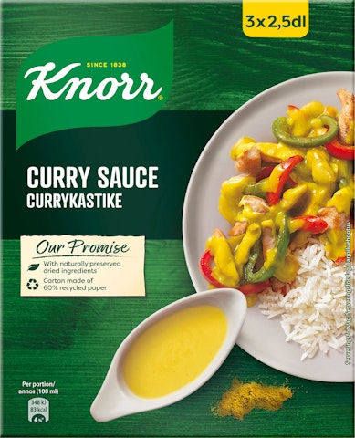 Knorr Kastikeaines Currykastike 3x20g