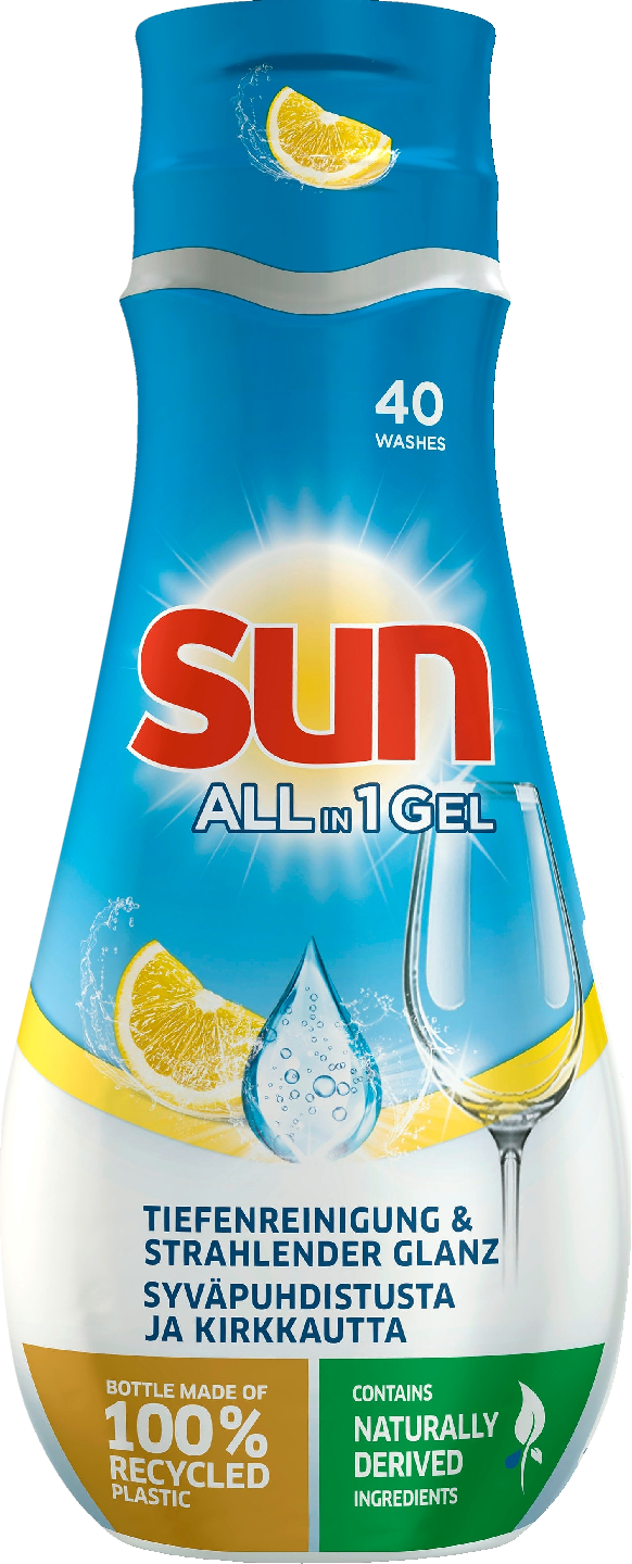 Sun All_in1 konetiskigeeli 700ml Lemon