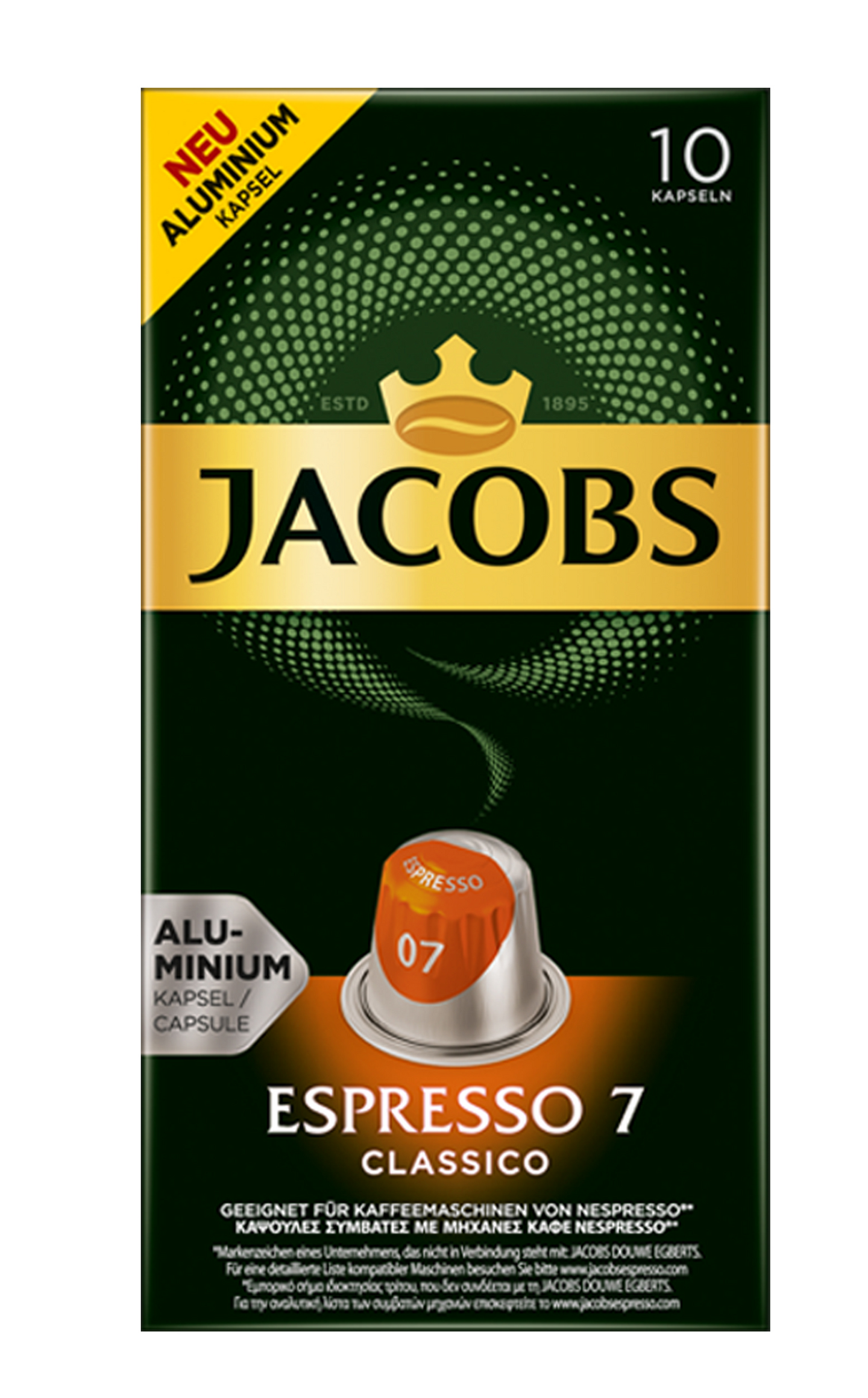 Jacobs Espresso Classico 10 kapselia UTZ