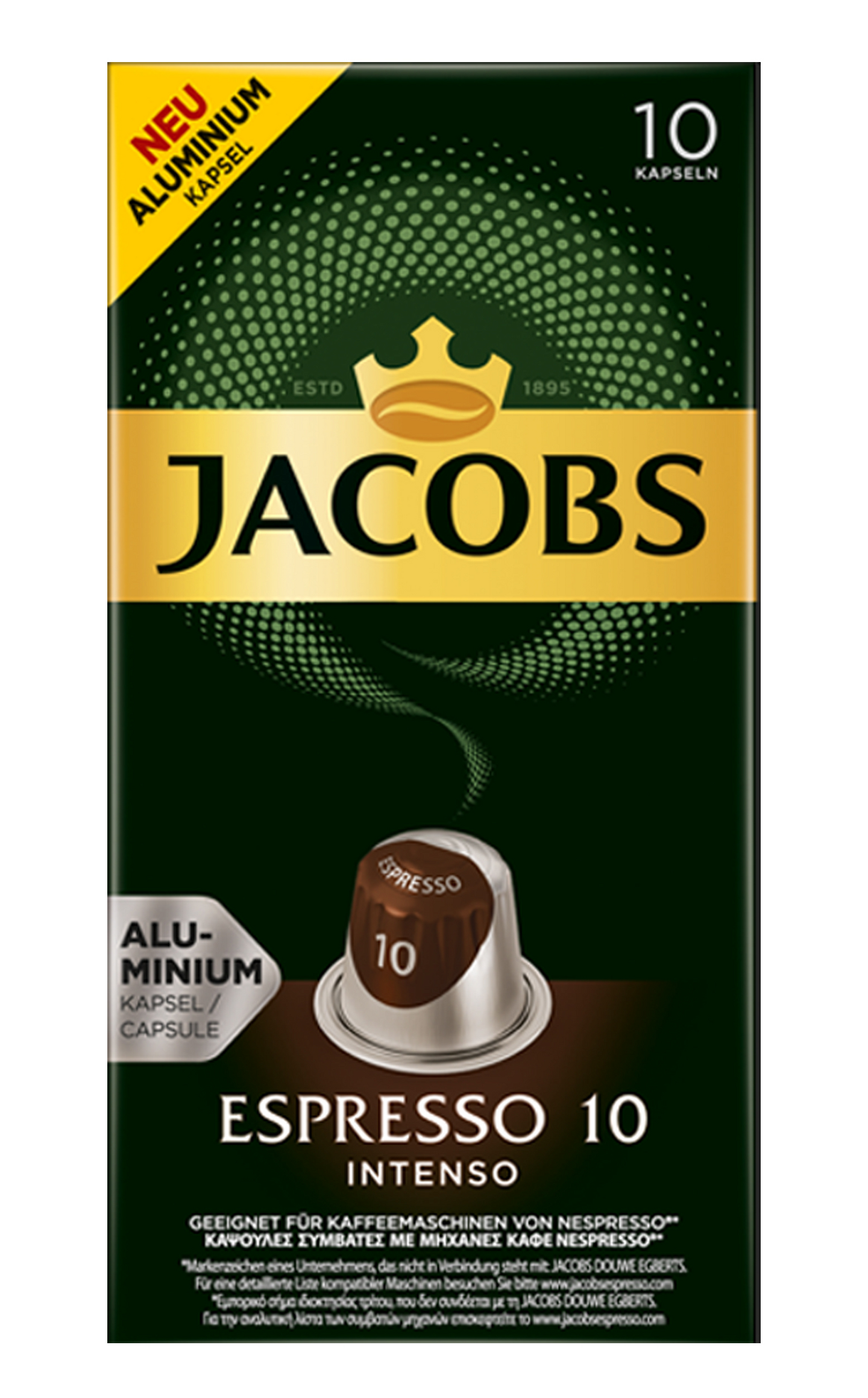 Jacobs Espresso Intenso UTZ 10 kaps.