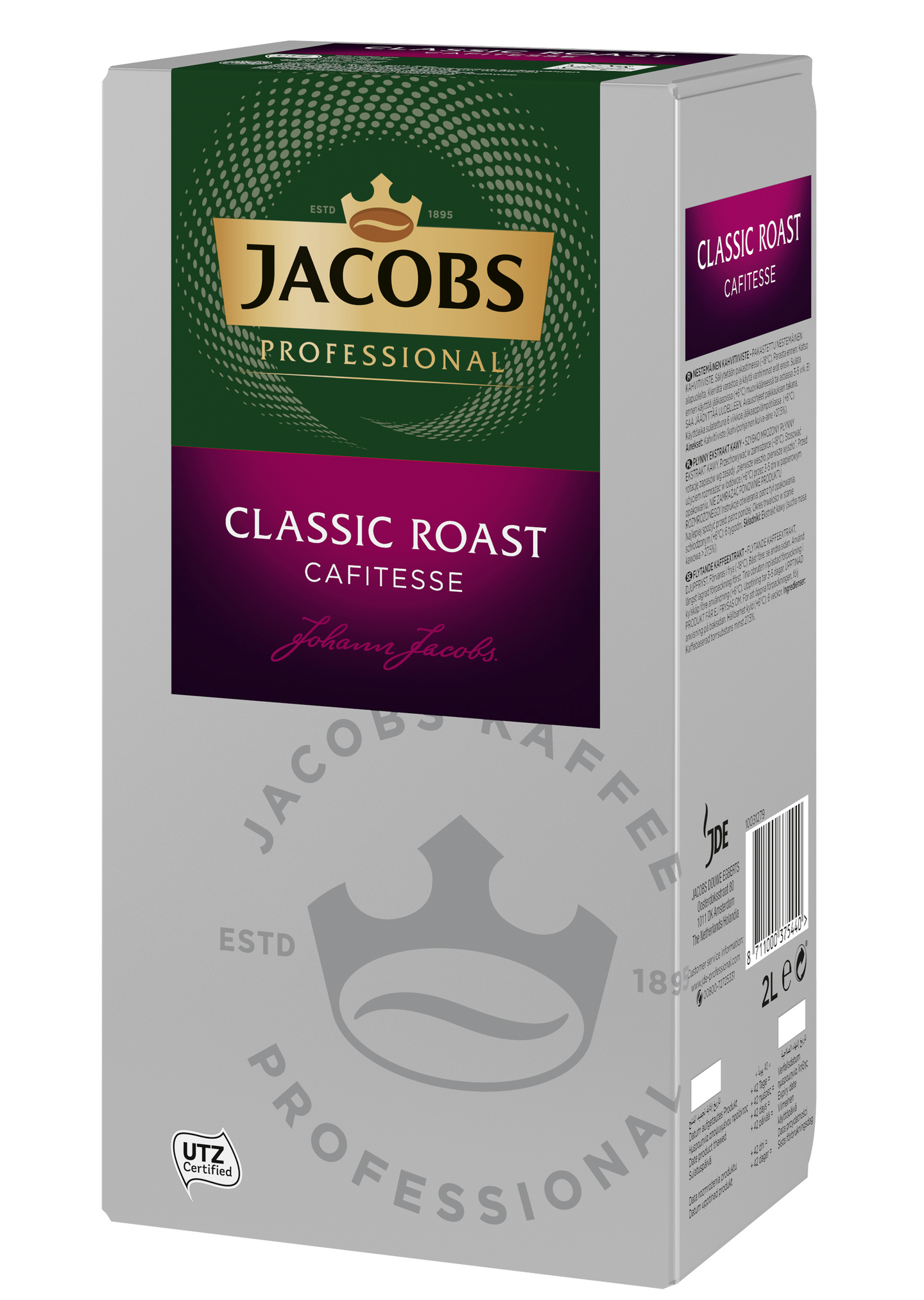 Jacobs Classic Roast kahvi 2x2l UTZ pakaste