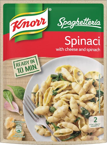 Knorr Spaghetteria Spinaci pasta ateria-ainekset 160 g