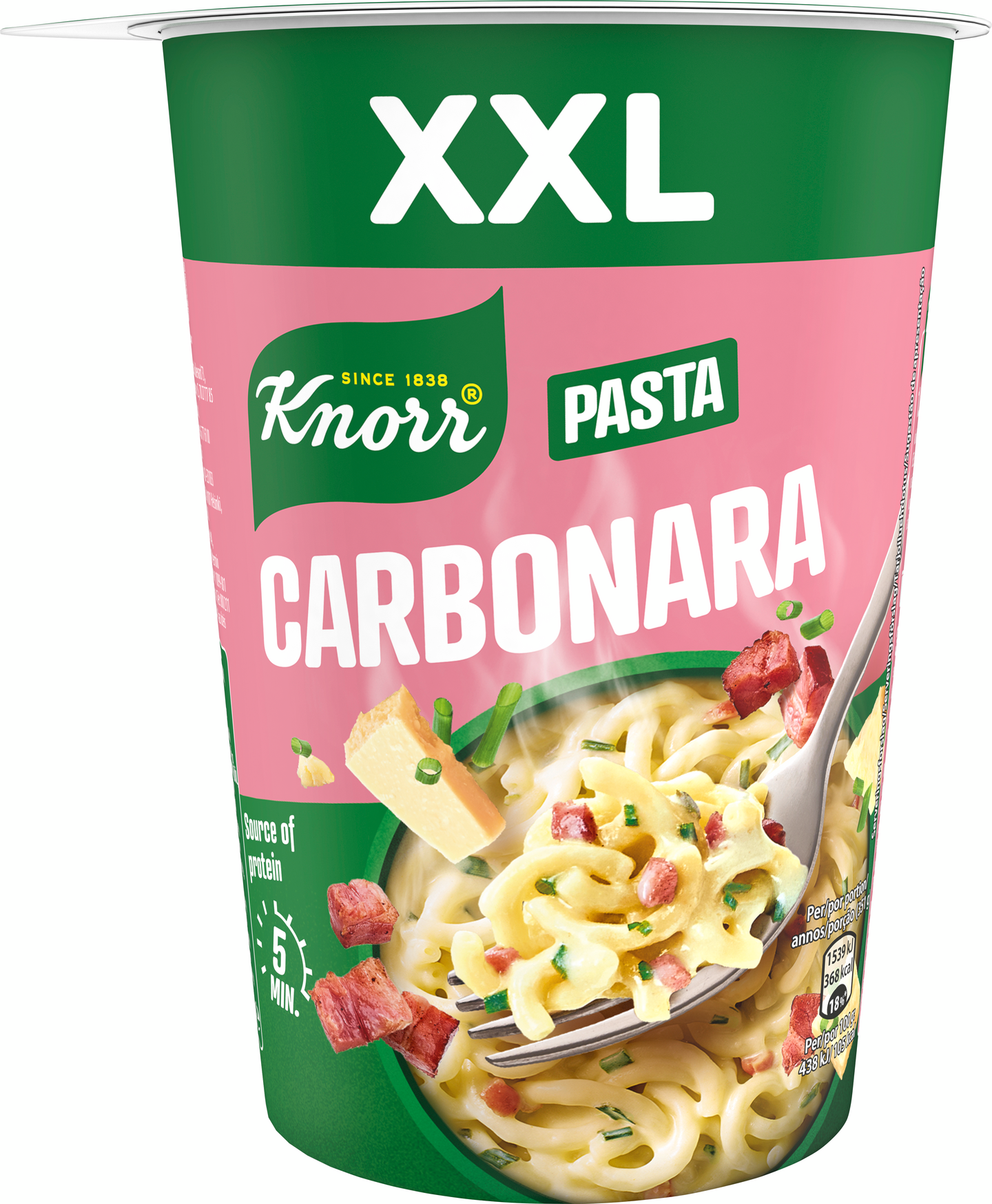 Knorr Snack Pot BIG Carbonara 92 g | K-Ruoka Verkkokauppa