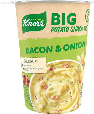 Knorr Snack Pot BIG Mash Potatoes Bacon & Onion 76g