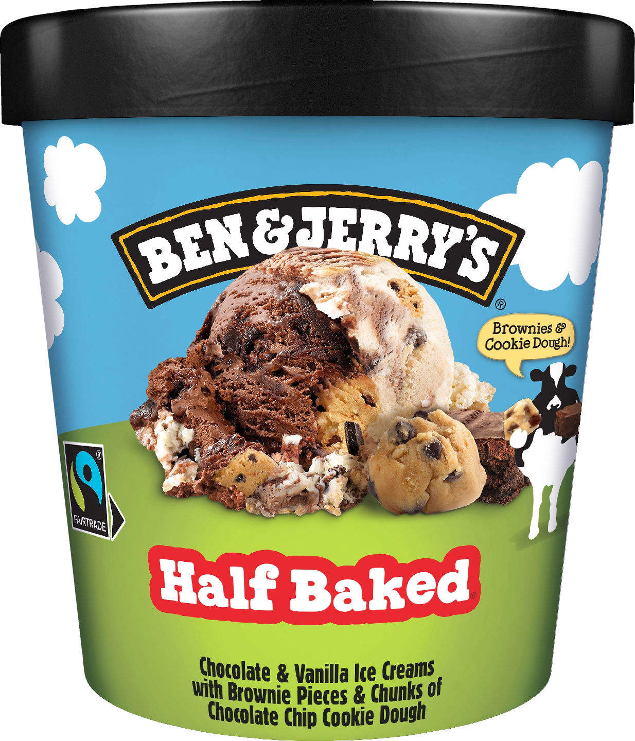 Ben&Jerry's jäätelö 465ml/406g half baked pa