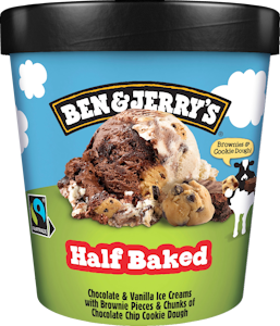 Ben&Jerry's jäätelö 465ml/406g half baked pa