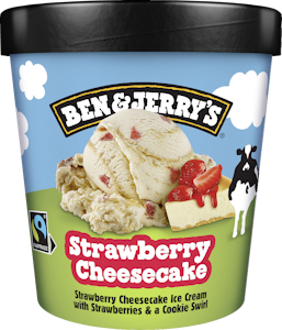 Ben & Jerry's jäätelö 465ml Strawberry Cheesecake