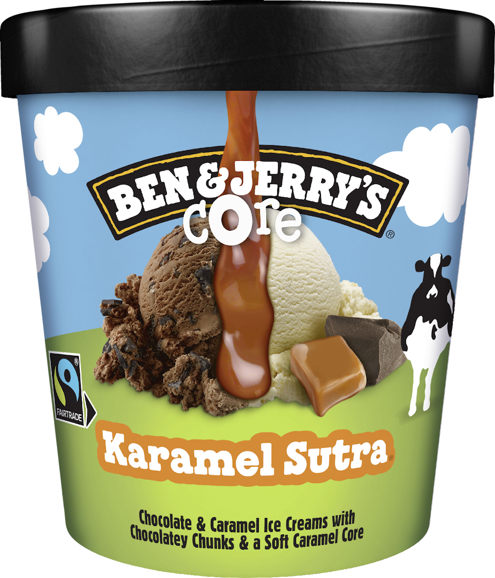 Ben & Jerry's jäätelö 465ml Karamel Sutra Core — HoReCa-tukku Kespro