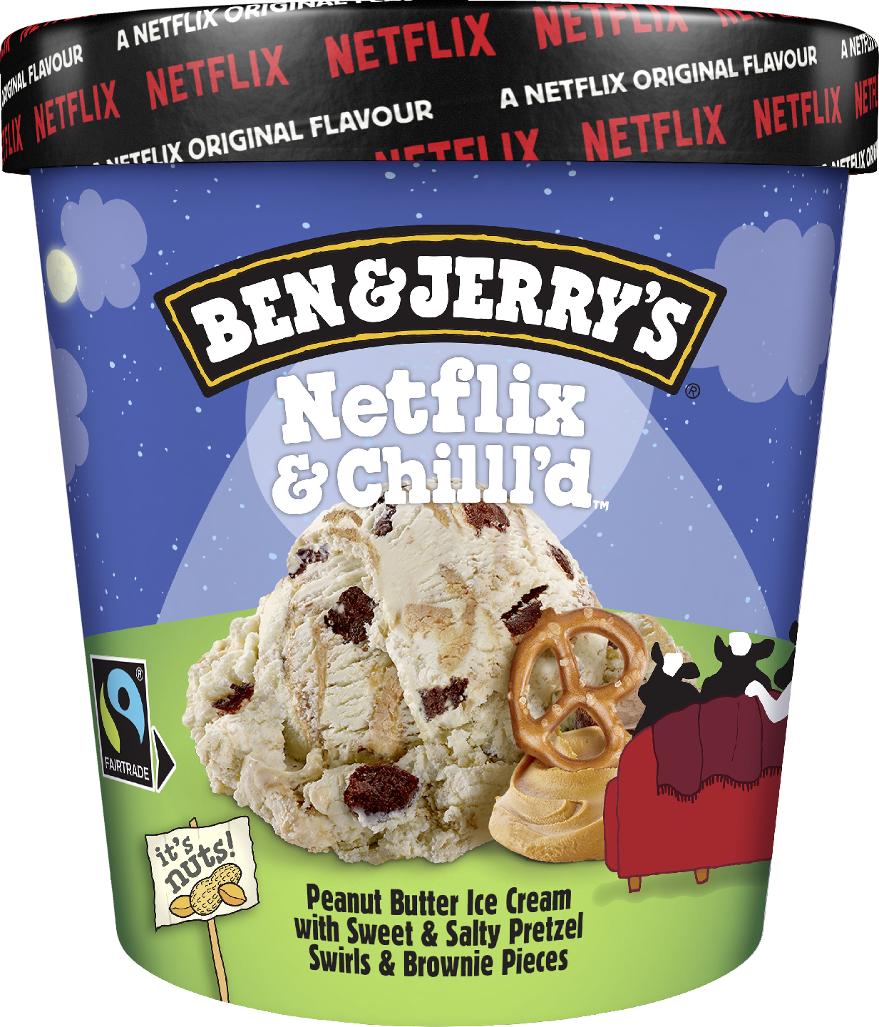 Ben&Jerry's jäätelö 465ml/405g Netflix&Chilll'd