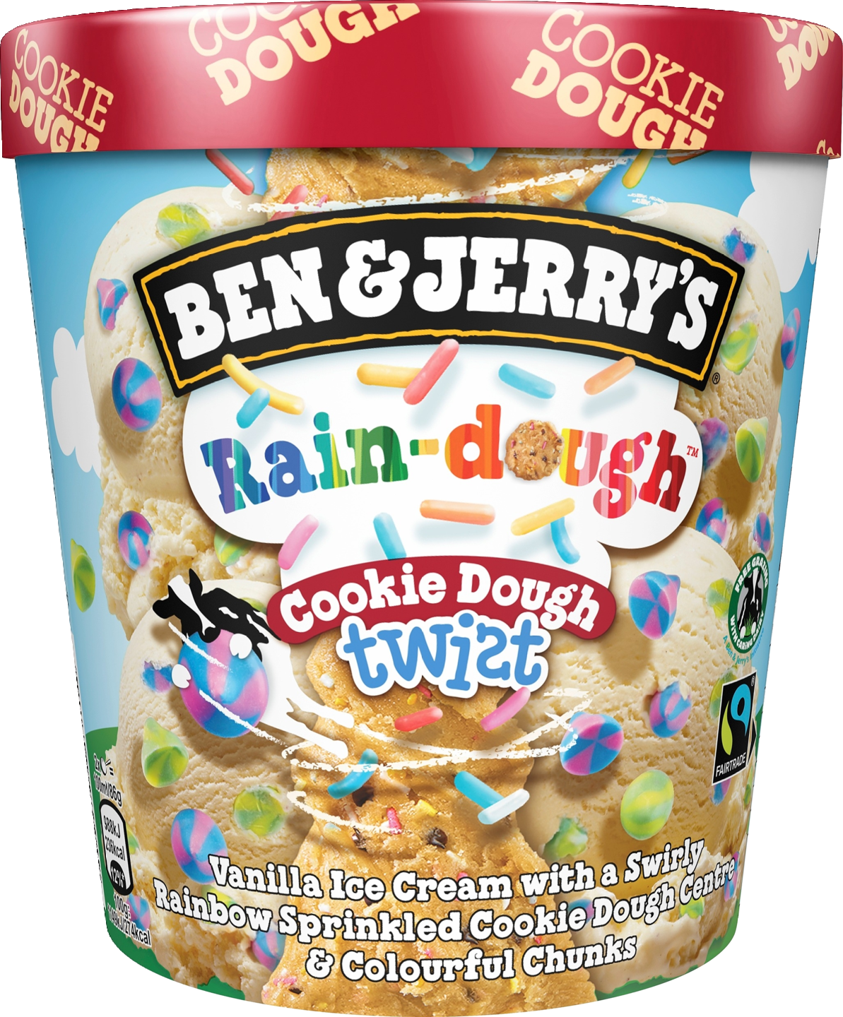 Ben & Jerry's pint-jäätelö Rain-dough Cookie Dough Twist 465 ML | K-Ruoka  Verkkokauppa