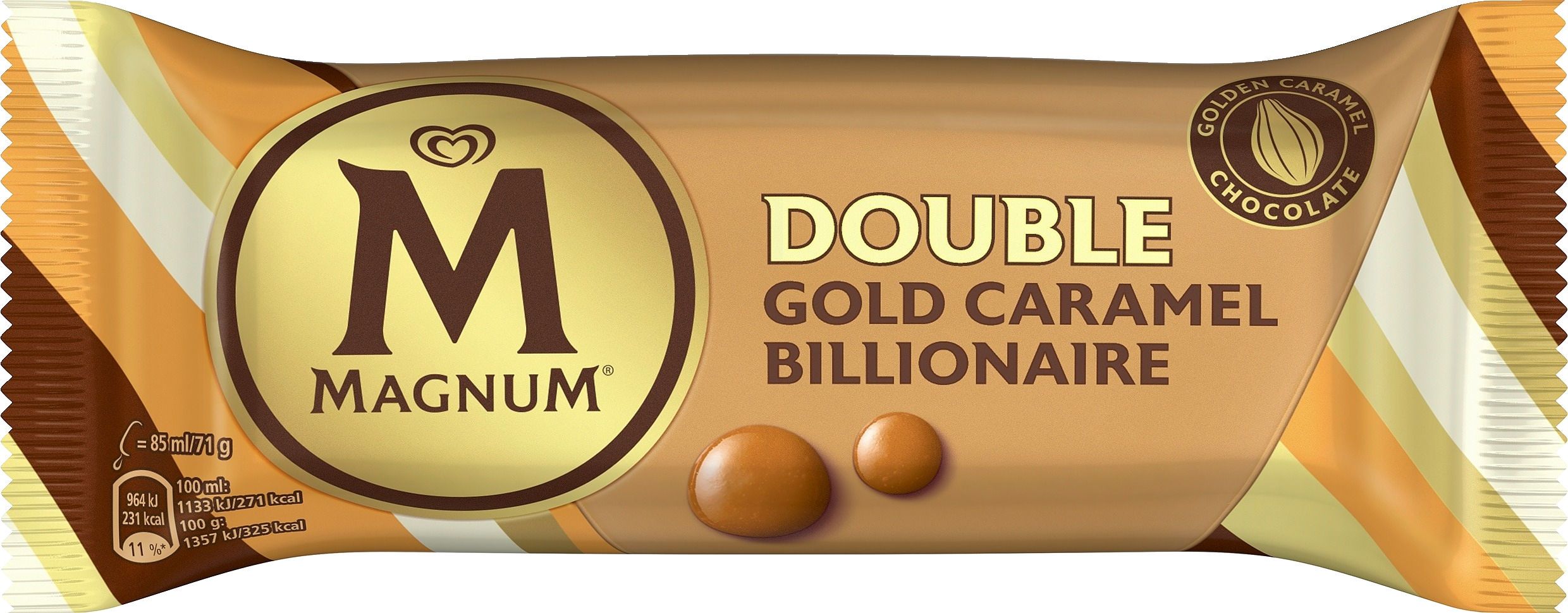 Magnum Jäätelöpuikko Double Gold Caramel Billionaire 85 ML