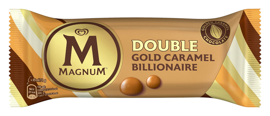 Magnum Jäätelöpuikko Double Gold Caramel Billionaire 85 ML