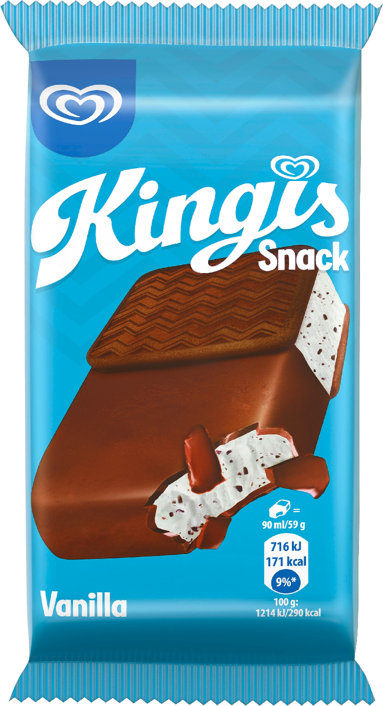 Kingis keksijäätelö 90ml/59g vanilja