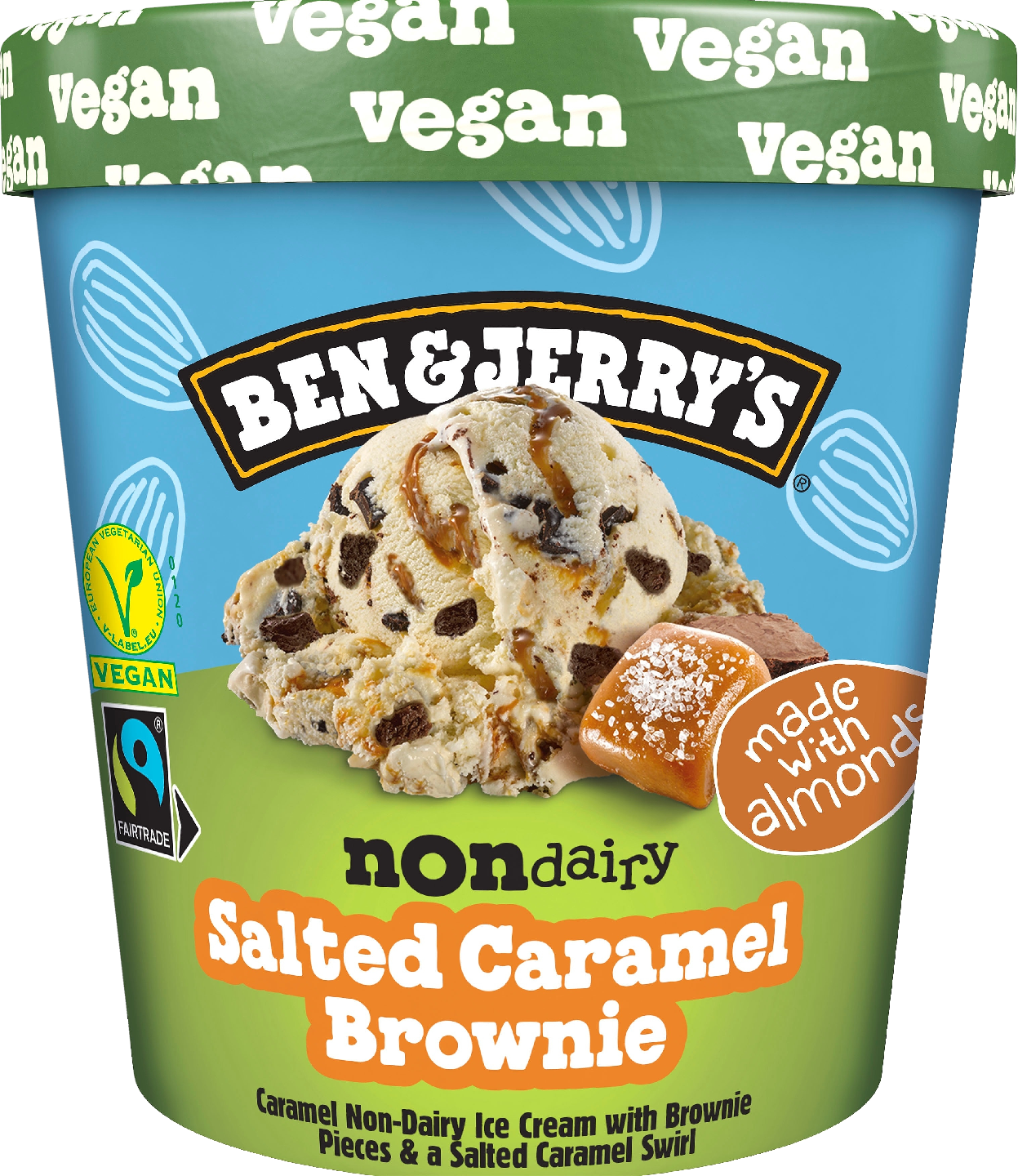 Ben&Jerry's 465ml pint Non-Dairy Salted Caramel Brownie