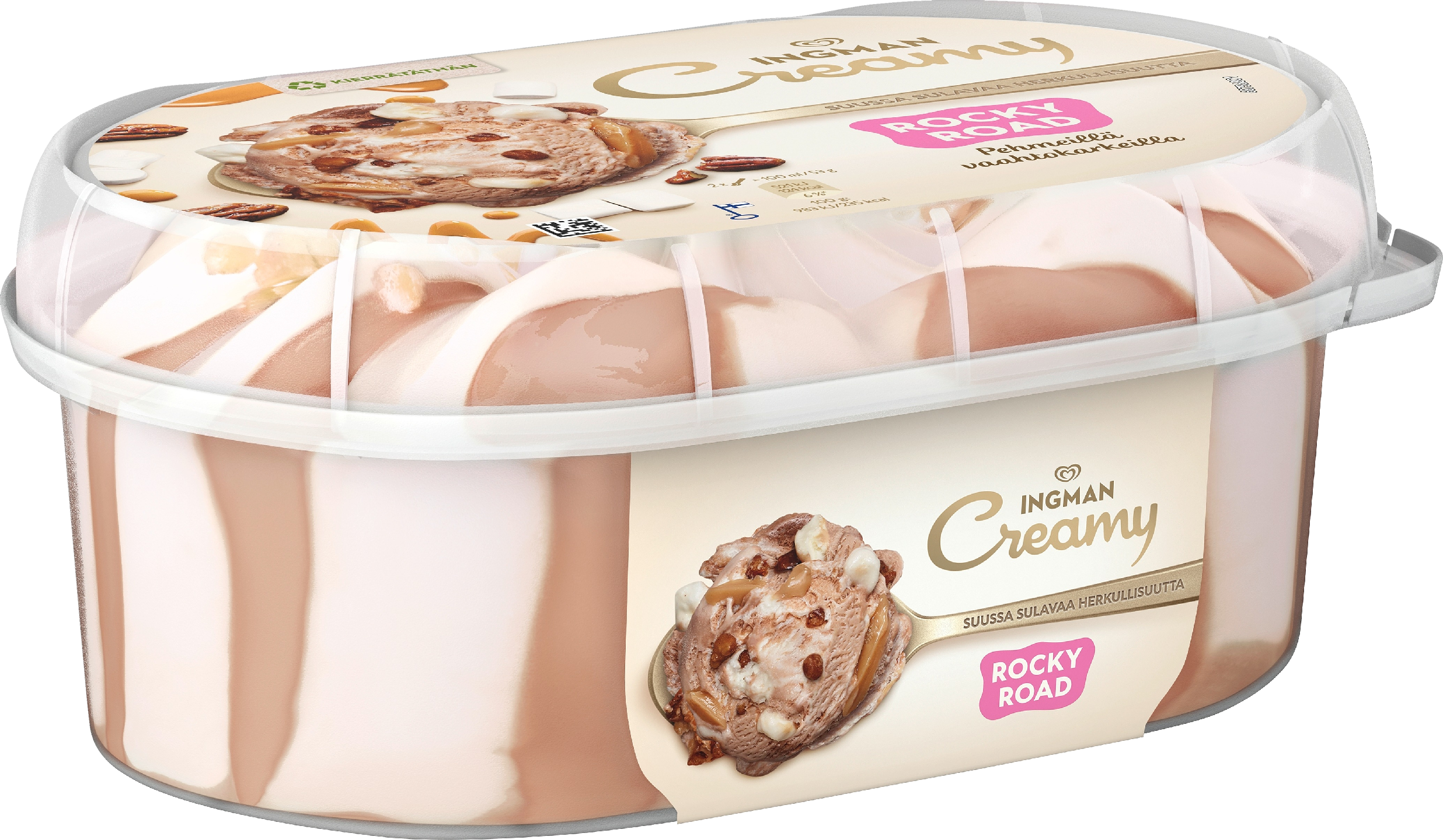 Ingman Creamy 850ml rocky road jäätelö | K-Ruoka Verkkokauppa