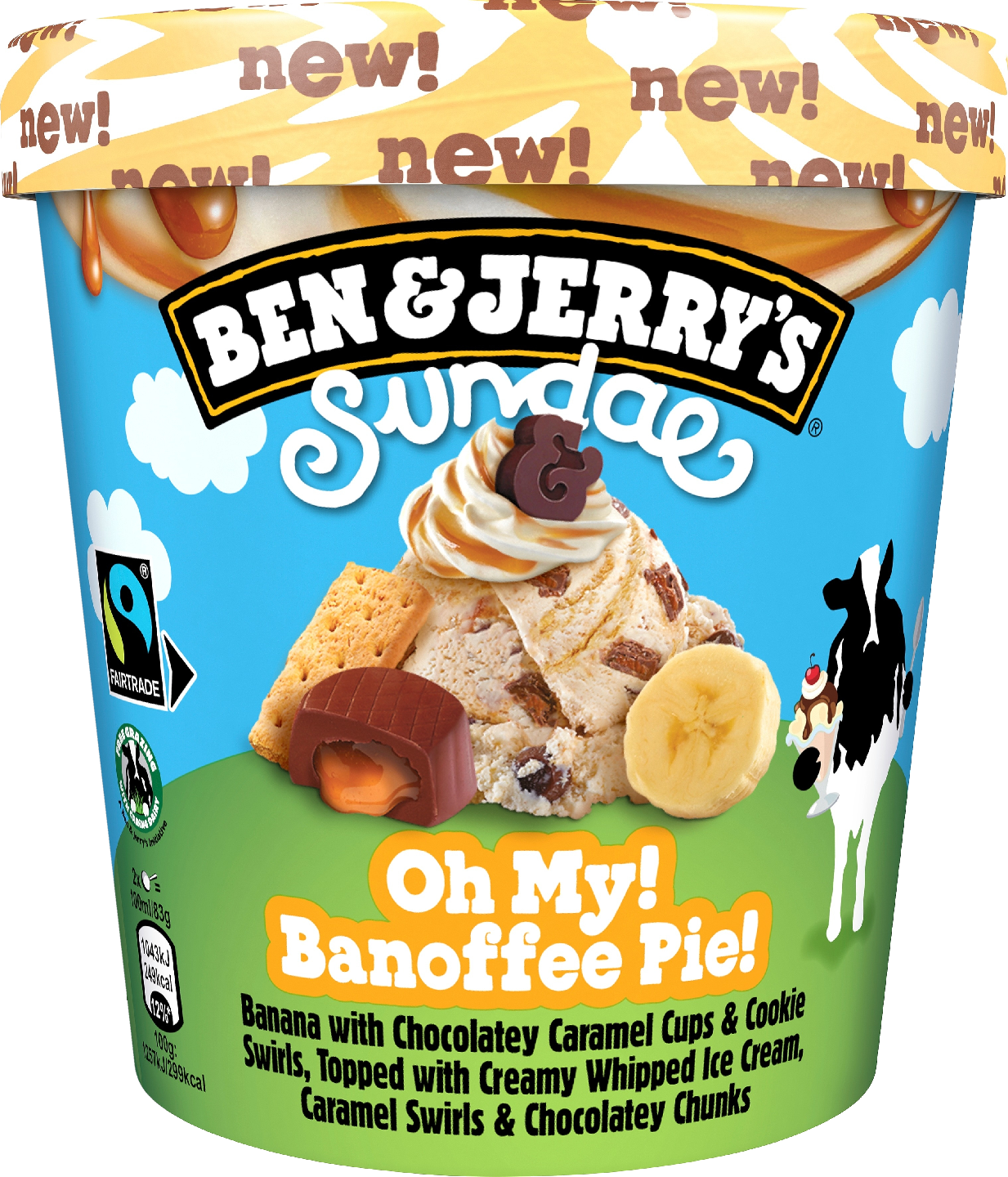 Ben & Jerry's jäätelö 427ml/353g Oh my! Banoffee Pie!