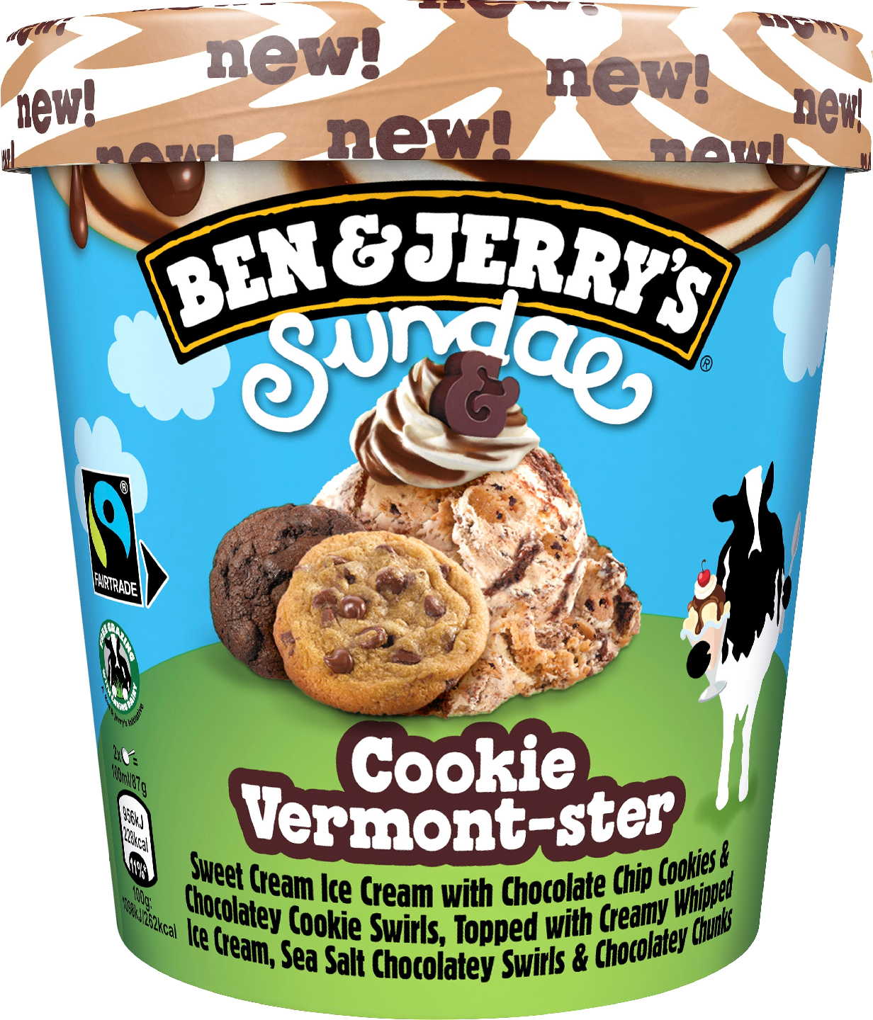 Ben & Jerry's jäätelö 427ml/324g Sundae Cookie Vermont-ster | K-Ruoka  Verkkokauppa