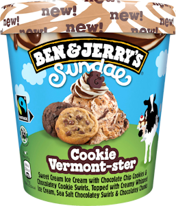 Ben & Jerry's jäätelö 427ml/324g Sundae Cookie Vermont-ster