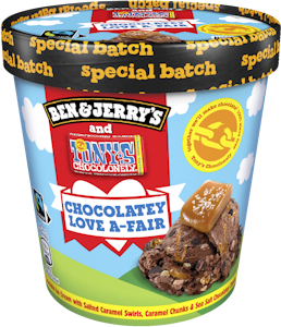 Ben & Jerry's Pint-jäätelö Chocolate Love A-Fair Caramel Sea Salt 465ml/402g