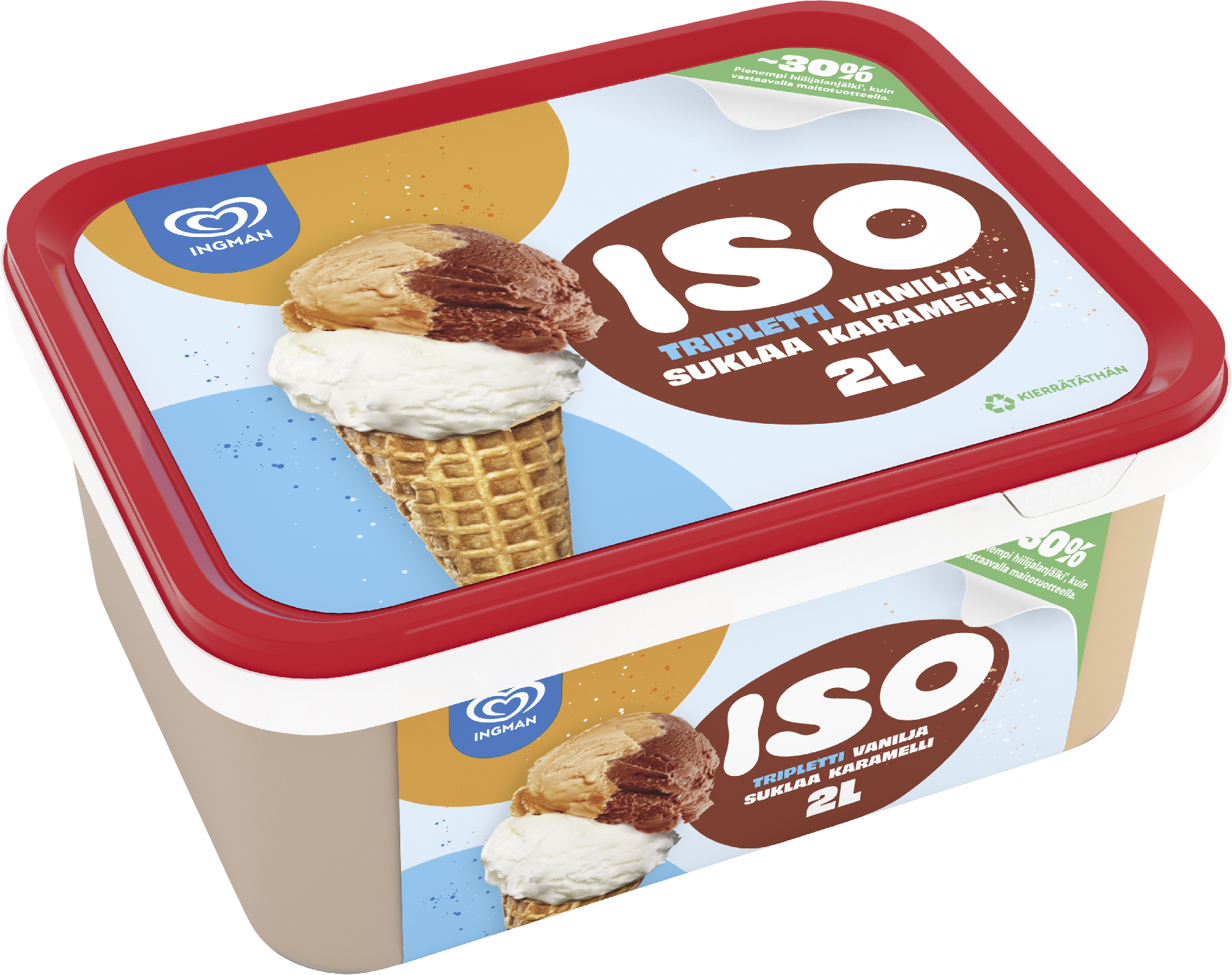 Ingman jäätelö ISO Tripletti 2 l/918g