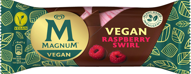 Magnum puikko Vegan 71g Raspberry Swirl