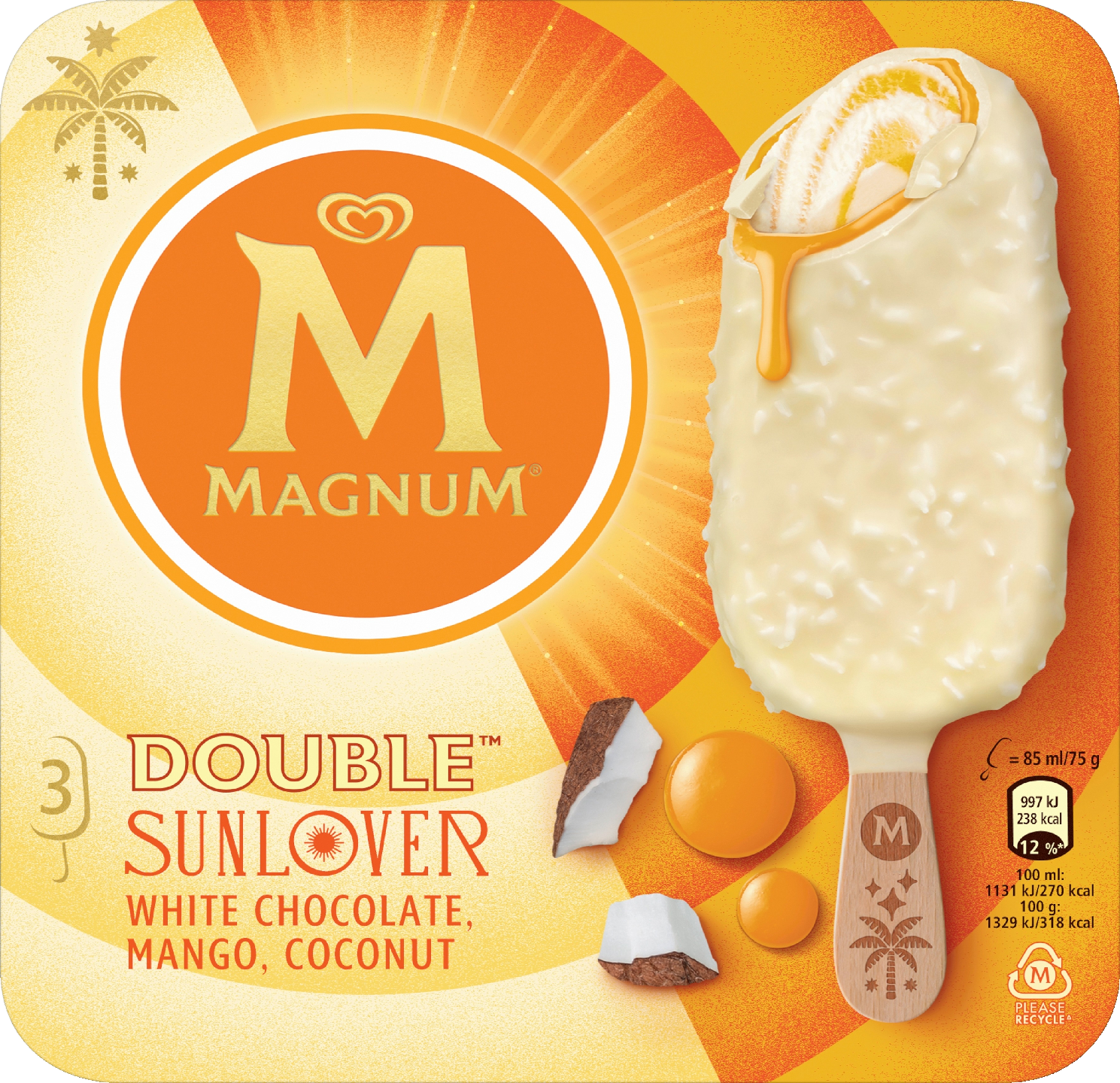 Magnum Sunlover 3 kpl mpk 255ml/225g