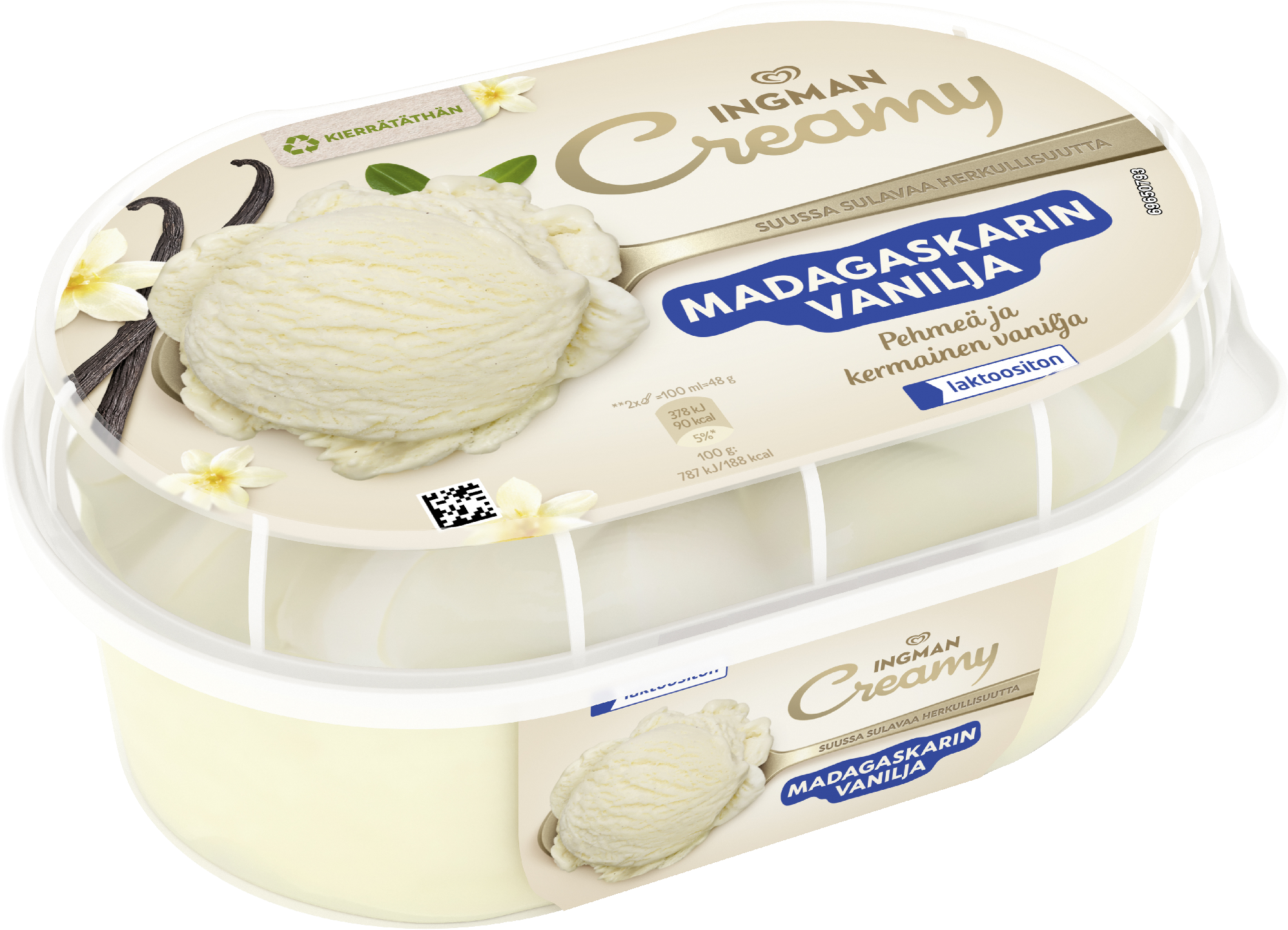 Ingman Creamy 850ml Vanilja lakton pa