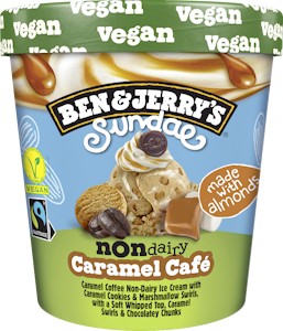 Ben & Jerry's jäätelö 427ml Sundae Non-Dairy Vegan Caramel Café