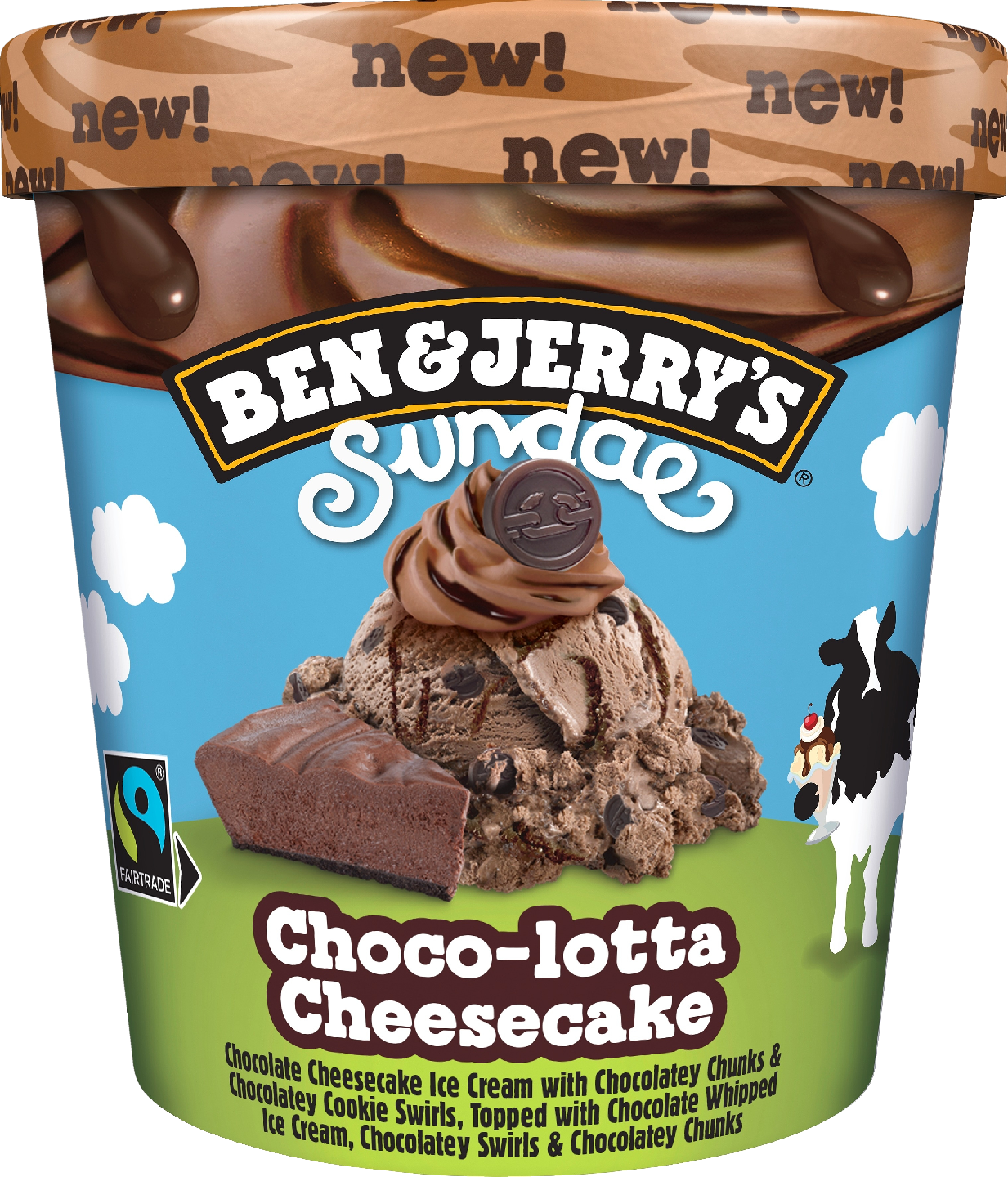 Ben & Jerry's jäätelö 427ml Sundae Choco-lotta Cheesecake