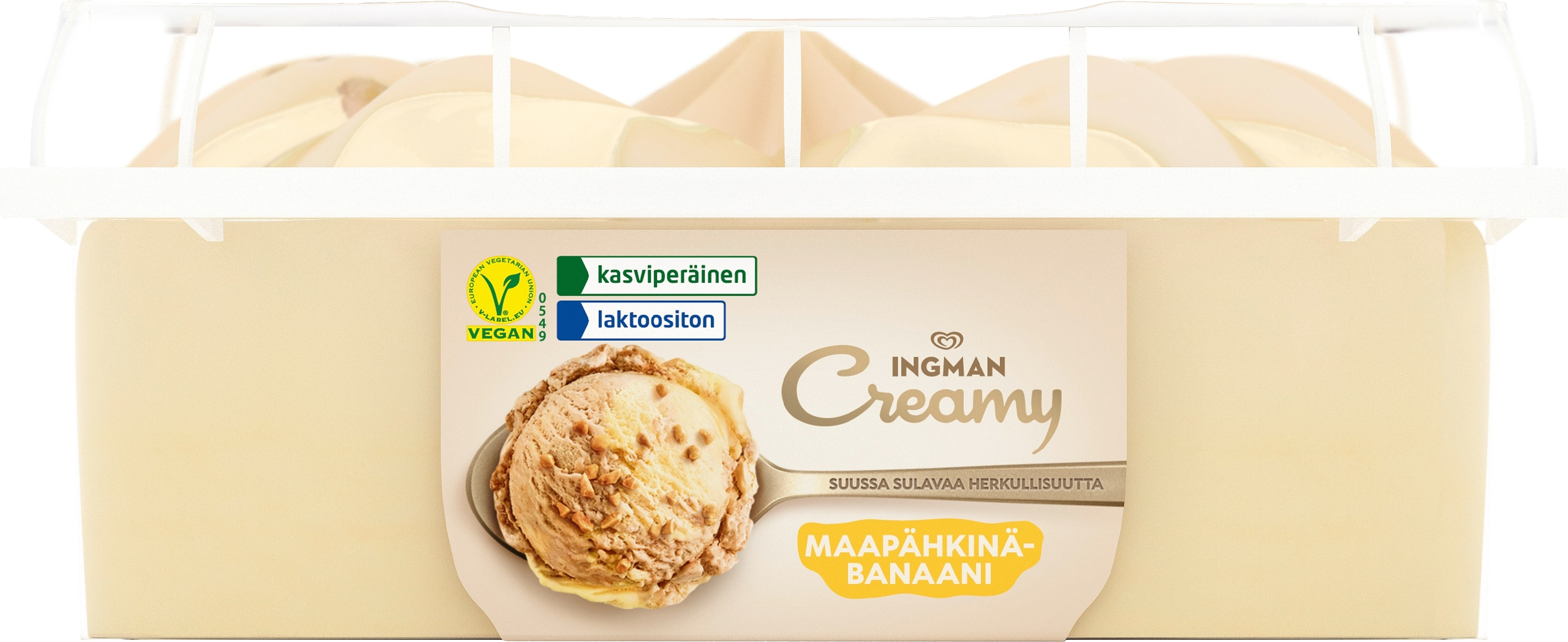 Ingman Maapähkinä-Banaani Jäätelö 825ml/442g