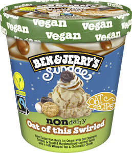 Ben & Jerry's Sundae Non-Dairy Oat of this Swirled Jäätelö 427ml/ 342g