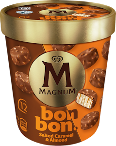 Magnum Bonbon Salted Caramel and Almond Jäätelö Monipakkaus 204ml/168g 12kpl