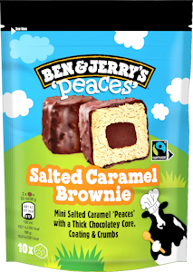 Ben & Jerry's Salted Caramel Brownie Peaces Jäätelö Monipakkaus 160ml/150g 10kpl