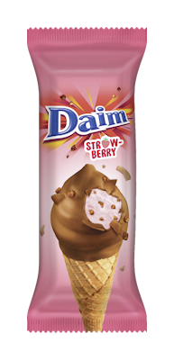 Daim Ice cream cone Strawberry 150 ml