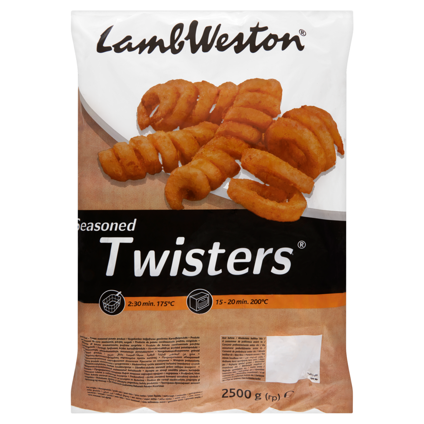 Lamb Weston Seasoned Twisters 2,5kg pakaste