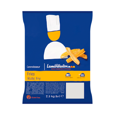 Lamb Weston Connoisseur Fries - Rustic Skin on - kuorellinen ranskanperuna 2,5kg pakaste
