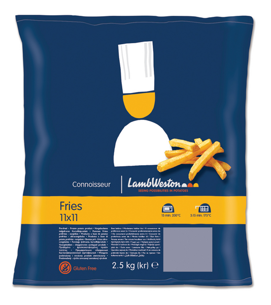 Lamb Weston Connoisseur fries skin on 11/11mm 2,5kg pakaste