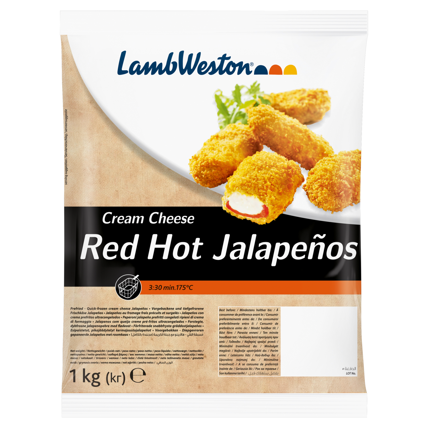 Lamb Weston Red Hot Jalapenos 1kg pakaste KRuoka Verkkokauppa