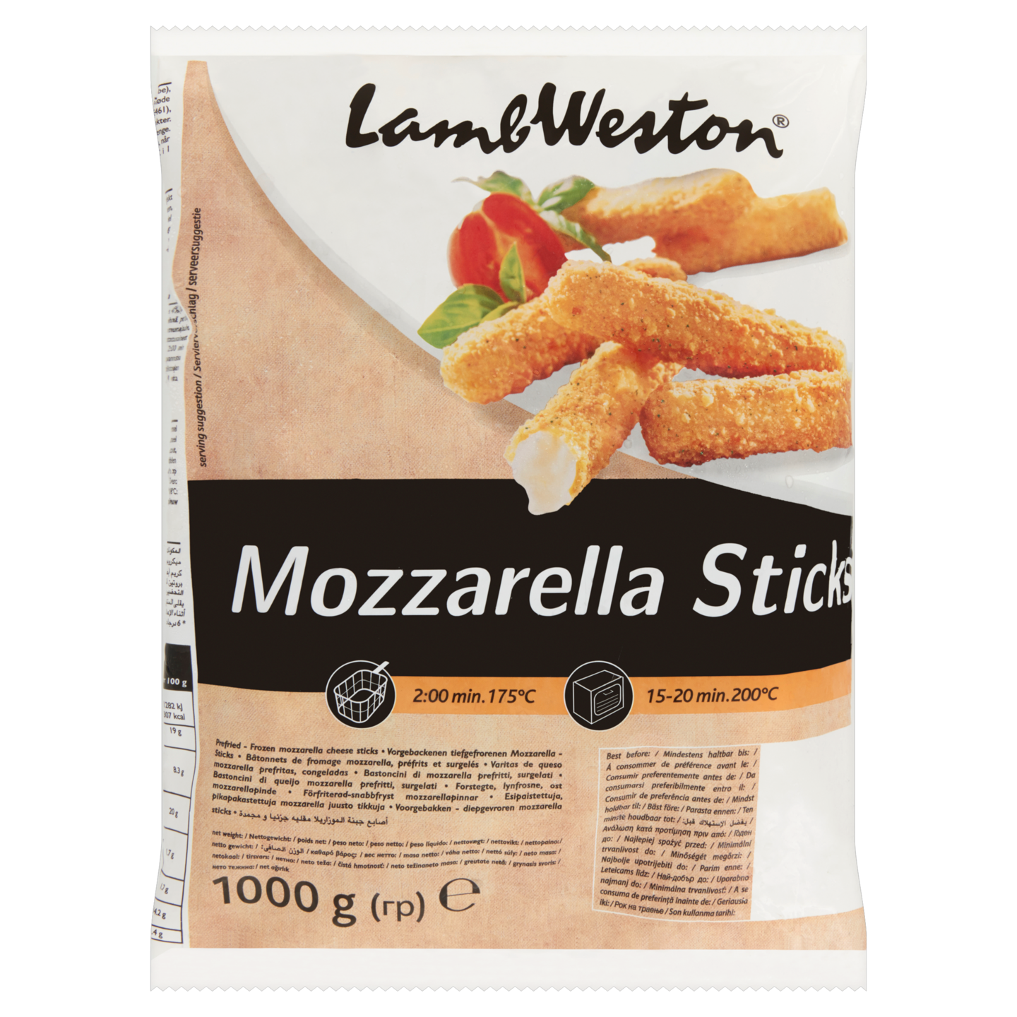 Lamb Weston Mozzarella Sticks 1000g pakaste