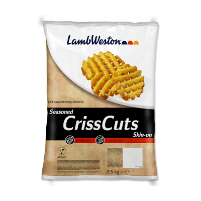 Lamb Weston Seasoned Criss Cuts Skin On 2,5kg pakaste
