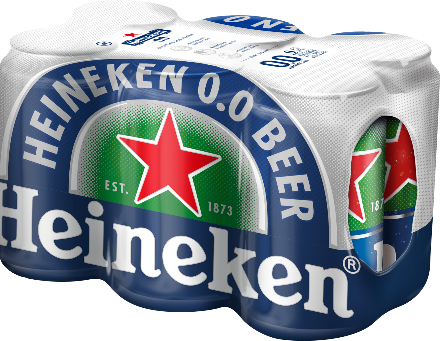 Heineken 0,0% 0,33l tlk 6-pack