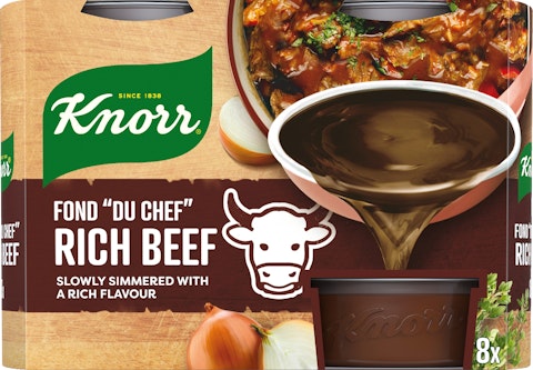 Knorr Fond du Chef tumma naudanliha-annosfondi 8x28g