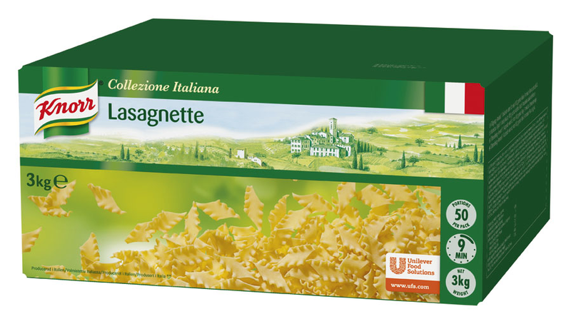 Knorr Lasagnette kuviopasta 3kg