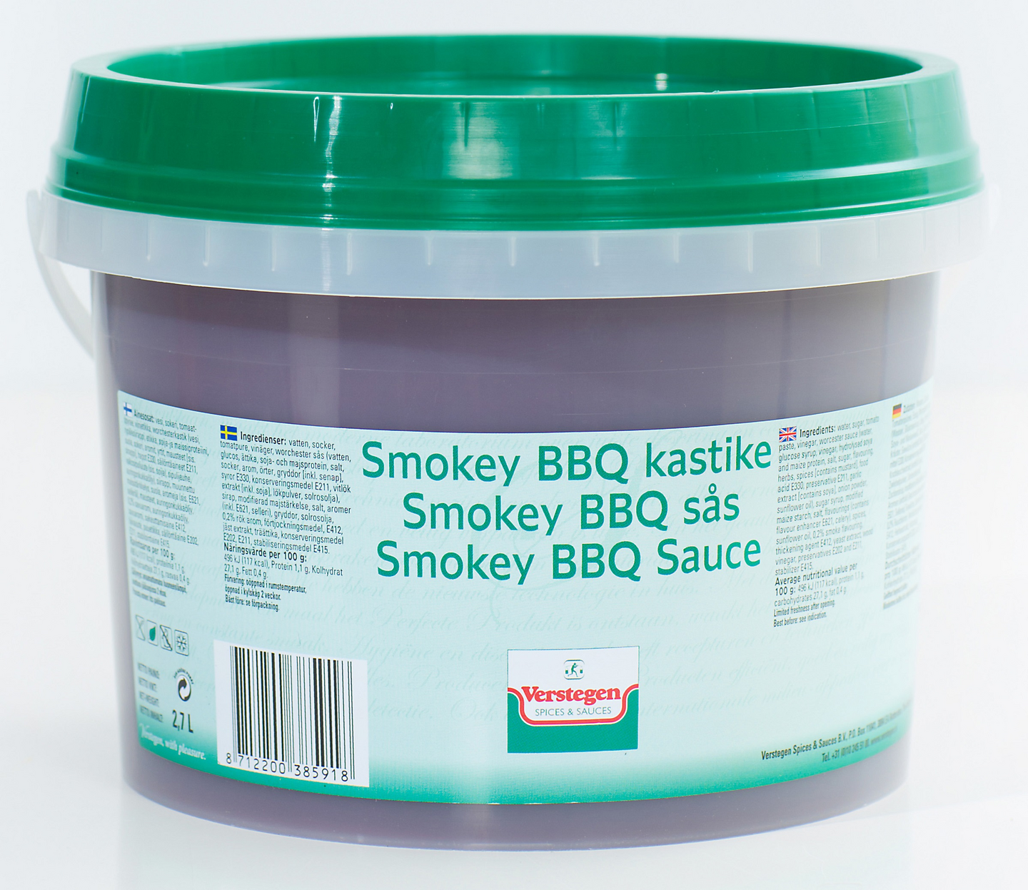 Verstegen smokey bbq-kastike 2,7l