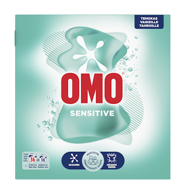 Omo pyykinpesujauhe 1,26kg Sensitive