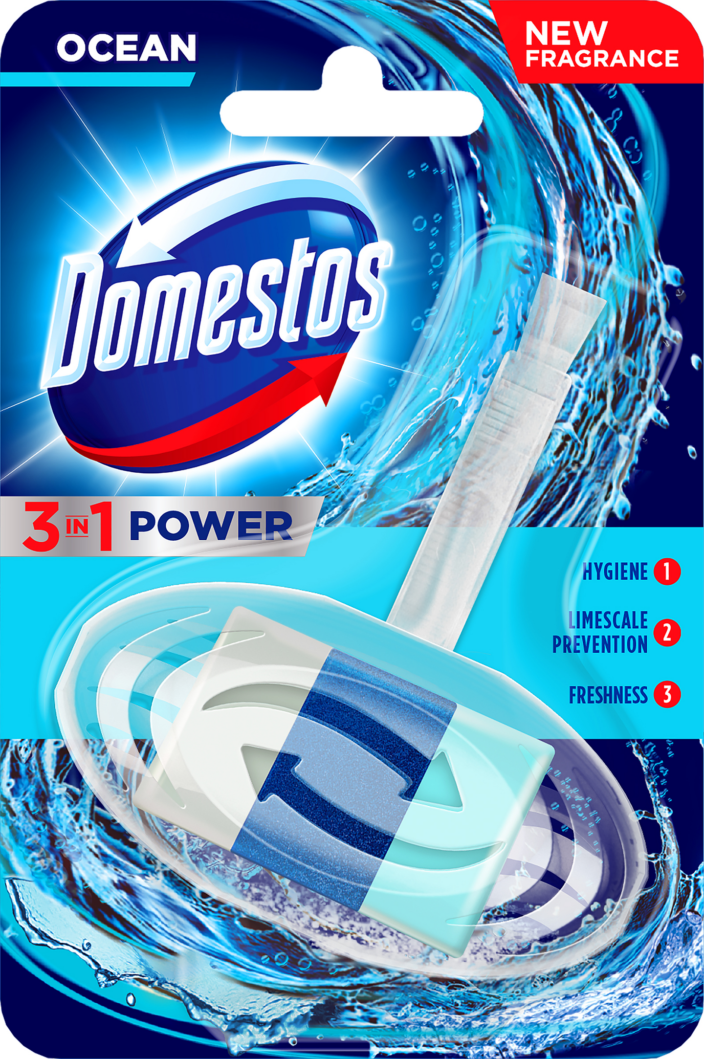 Domestos wc-raikastin 3in1 Atlantic Ocea 40g