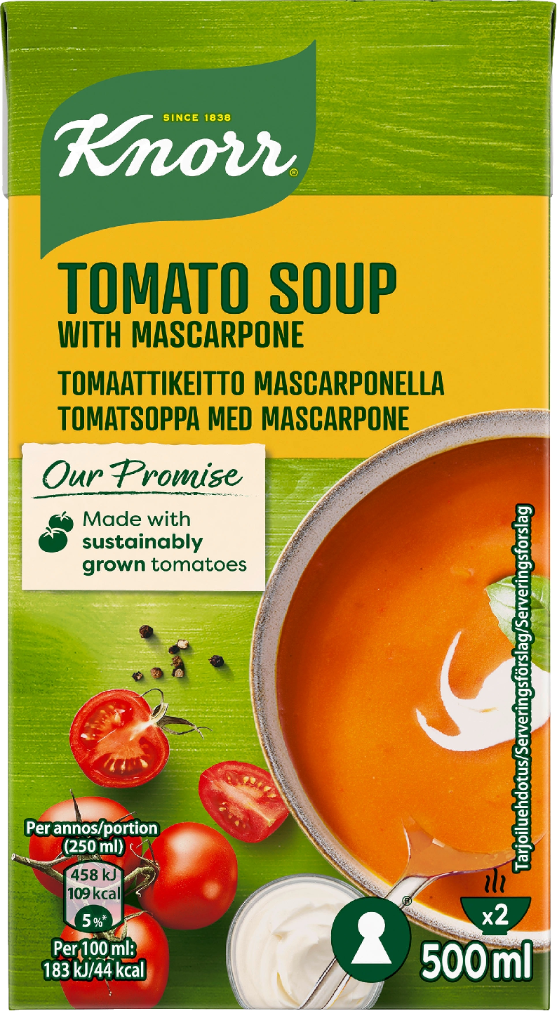 Knorr tomaattikeitto mascarpone-juustolla 500ml